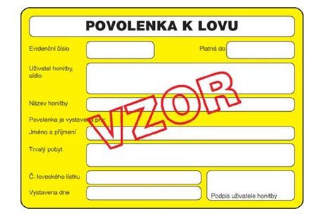 Povolenka k lovu