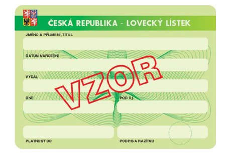 Lovecký lístek, zadní strana